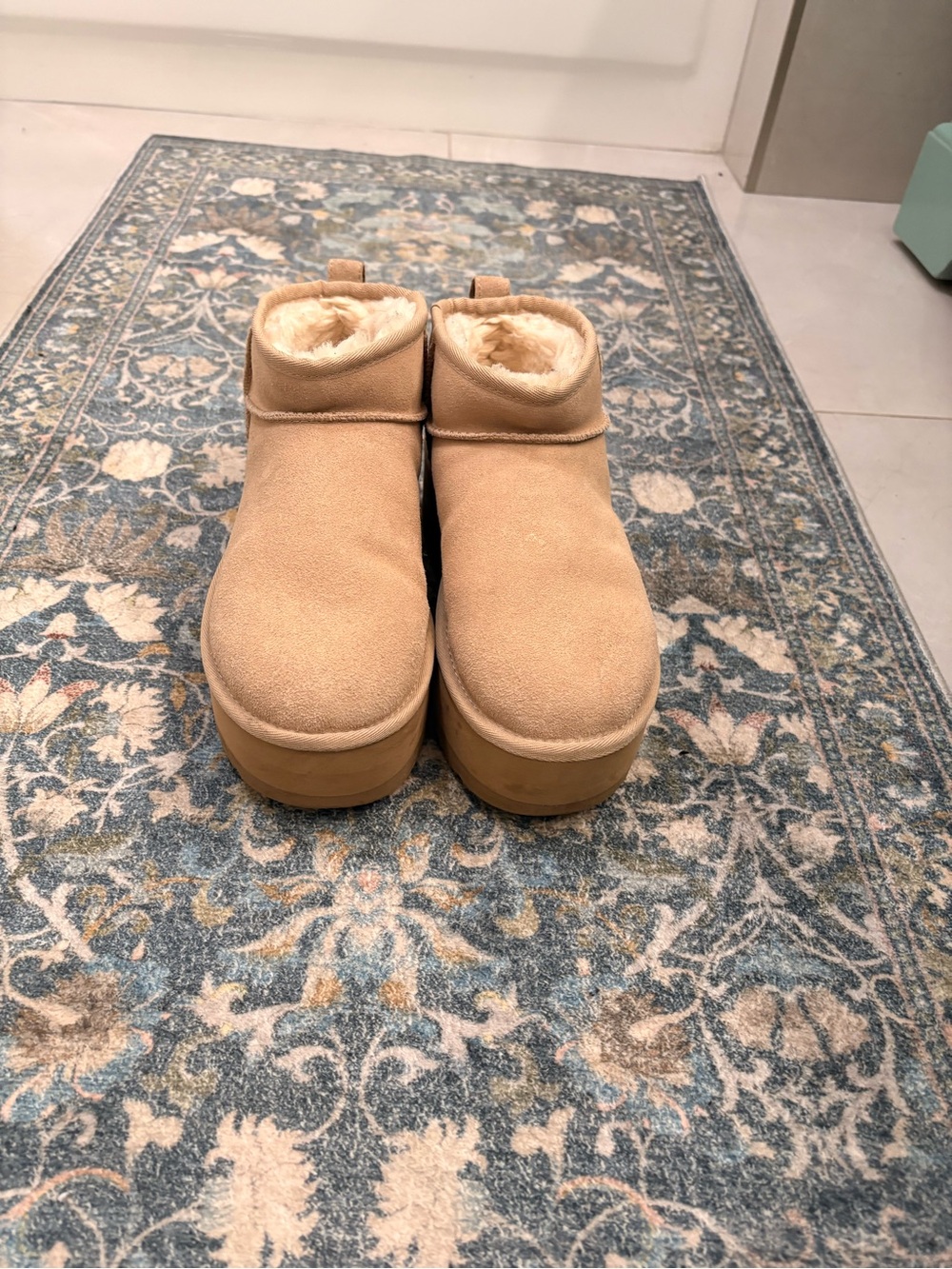 UGG Women's Classic Ultra Mini Platform Boots -sand